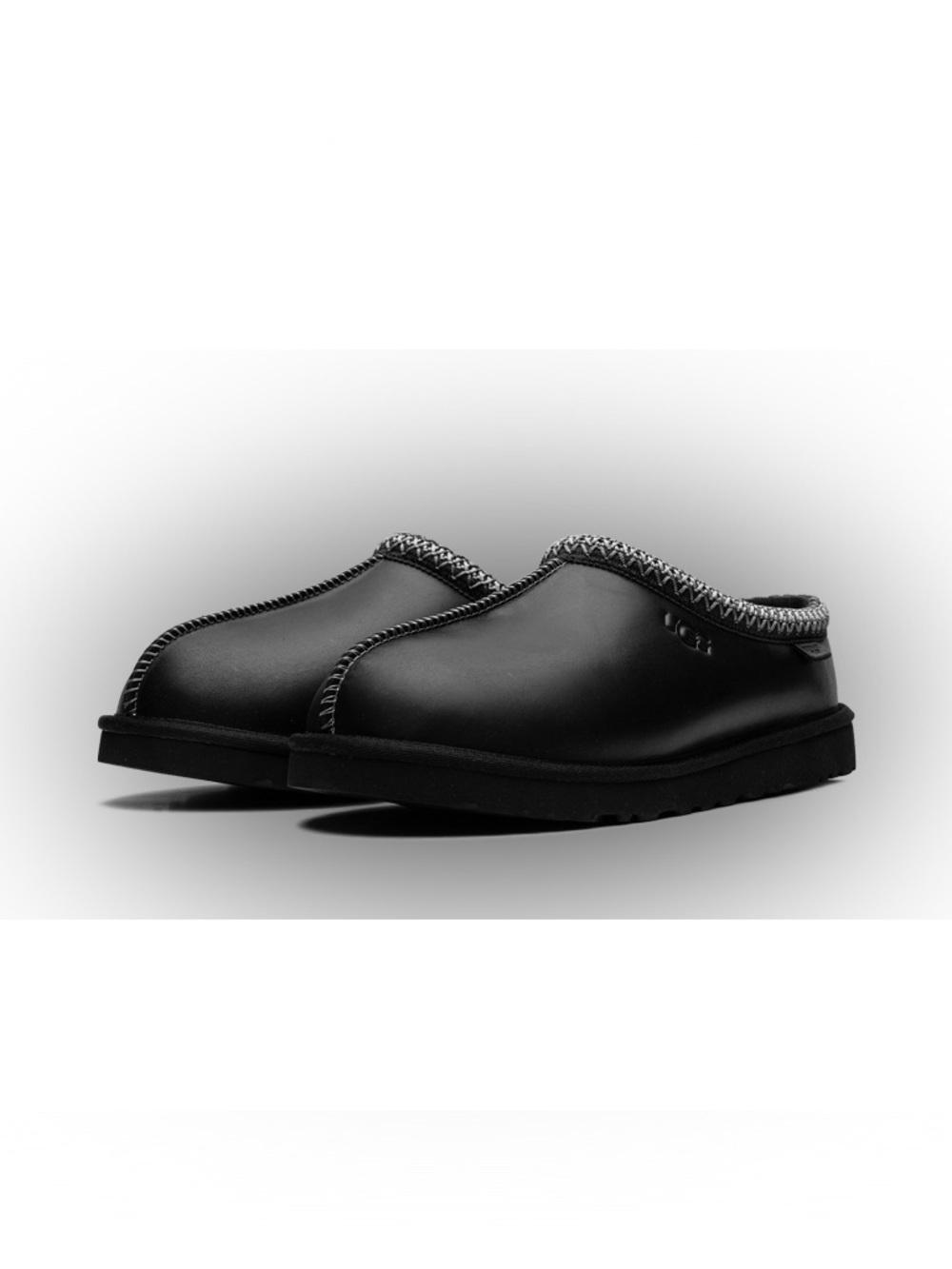 UGG Tasman Leather Regenerate Slipper 'Black' Size 39
